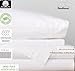 Set of 6 Queen Size Flat Sheets - 100% Cotton Percale, Perfect for Home, Hotel, Spa & Hospital - 90 X108 (White)