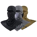 SUNMECI Balaclava 3 Pack- Breathable and Sun Protection Full Face Mask Cycling Motorcycle in Summer