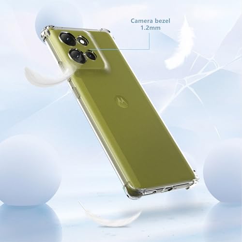 Image of Hybrid Clear Back Case Cover for Motorola Moto G57 Power 5G | Shockproof Design | Camera Protection Bump | Bumper Case Cover for Motorola Moto G57 Power 5G (Transparent)