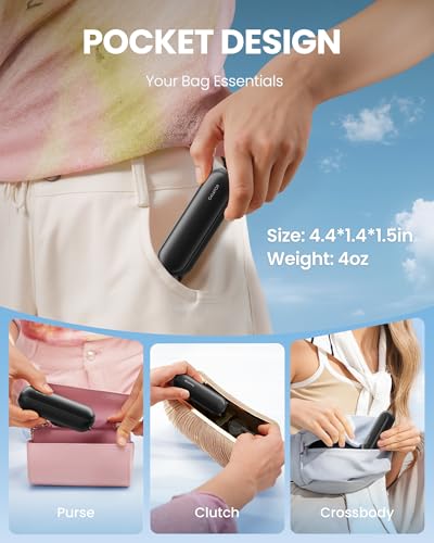 image for GAIATOP Portable Handheld Fan, 3 IN 1 Mini Foldable Travel Fans [17H M