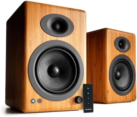 Audioengine A5+ Powered Bookshelf Speakers – 150W High-Fidelity Studio Monitors for Music, Gaming, Turntables & Home Theater - Thumbnail 2