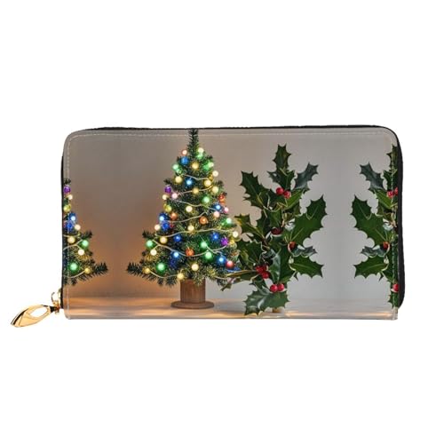 Porte-monnaie ultra fin en cuir avec porte-cartes femme houx
