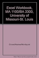 Excel Workbook, MA 1100/BA 3300, University of Missouri-St. Louis 1111296049 Book Cover