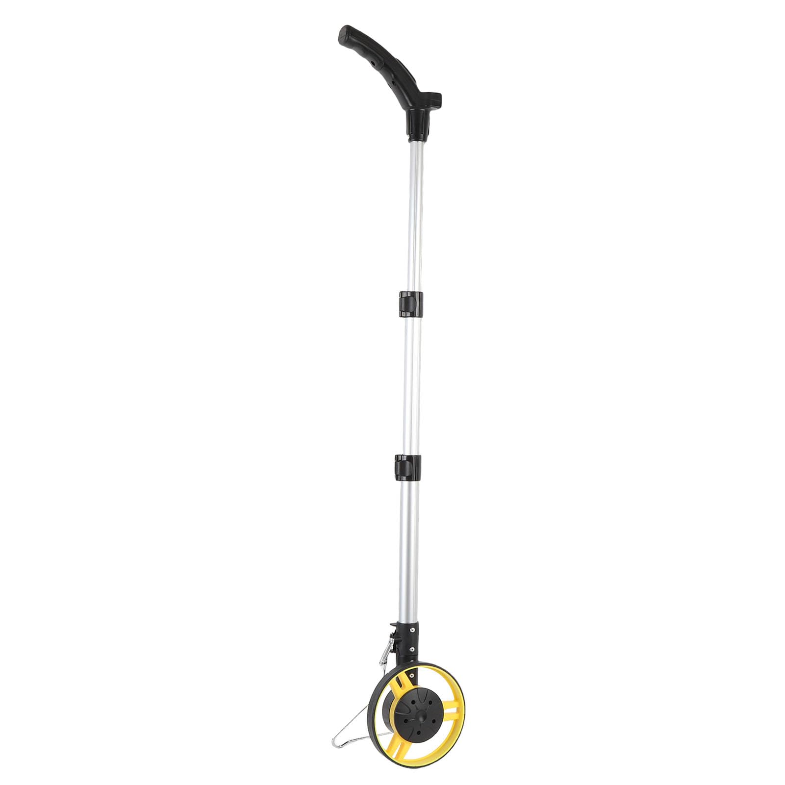 LiebeWH Telémetro Plegable con Rueda de Medición de Distancia para Medición de Césped con Cinta Métrica, Eje Ergonómico de Aleación de Aluminio para Trabajadores de Obras de Construcción
