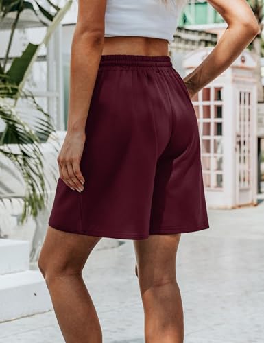 Image of Quenteen Women's Casual Summer Sweat Shorts Athletic Gym Shorts Loose Hiking Running Jogger Shorts with Pockets