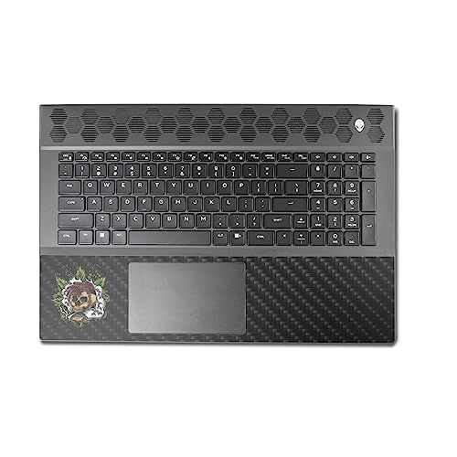 Image of MightySkins Carbon Fiber Skin Compatible With Alienware M18 R1 (2023) Full Wrap Kit - Death By Ganja | Protective Durable Textured Carbon Fiber Finish | Easy To Apply & Change Styles | Made in the USA