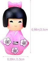 Vista 4 de NOLITOY 10pcs Japanese Kimono Dolls Miniatura Ornamento para Micro-Paisaje Decoración del Hogar