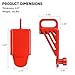 2025 Upgraded Shipping Container Jack Lug, Heavy Duty Shipping Container Booster Lifter with Portable U-Shape Handle, Shipping Container Accessories Attachment(Red)