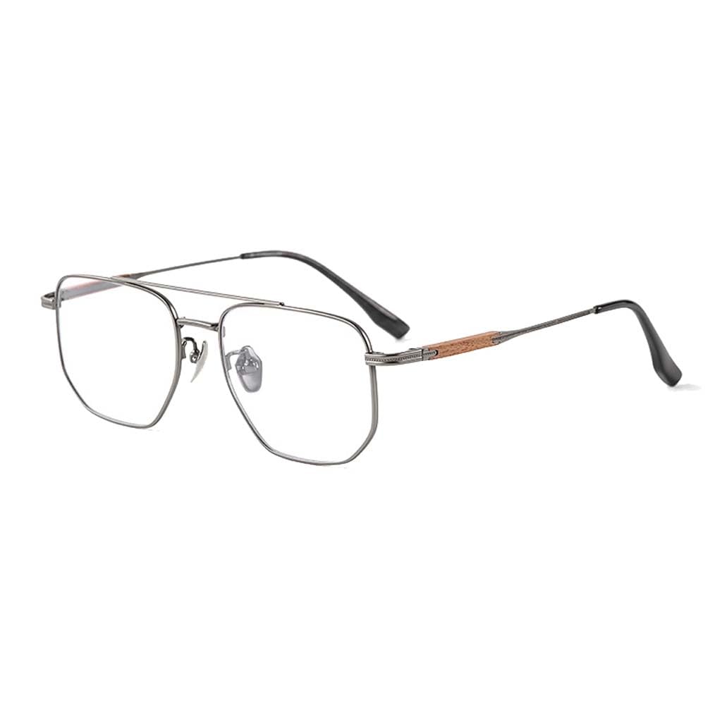 WZX Gafas de Lectura de Doble Haz con Marco Grande para Hombre Anti-Azul Gafas de Lectura Luz antifatiga Juego de computadora Marco Transparente Hombre Gafas de luz Anti-Azul