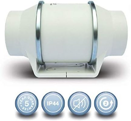 Envirovent SILMV160/100S in-Line"Silent" Extractor Fan (Standard Model - NO Timer), White