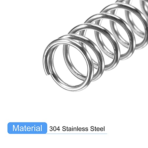 Image of uxcell 5Pcs Compression Spring 304 Stainless Steel 7mmOD,0.8mmWD,35mmFL