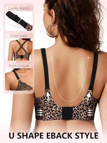 Image of COCOMARTS Jelly Bras for Women No Underwire Scalloped Push Up Wireless Bralettes Seamless Soft Comfort Everyday Tshirt Bra
