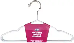 Mor - Kit Cabide Infantil Soft Touch Branco