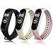 AK [3 Pezzi] Cinturini per Mi Band 4/ Mi Band 3, Cinturino Sportivo in Silicone di Morbido per Xiaomi Mi Band 3/ Xiaomi Mi Band 4 Cinturino per Uomo e Donna