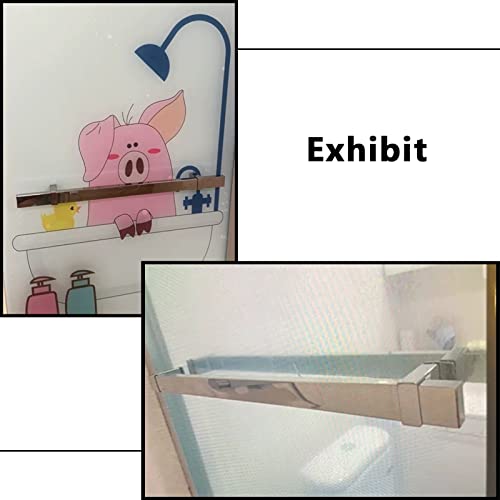 Poignée de porte en verre acier inoxydable barre appui porte douche - 7