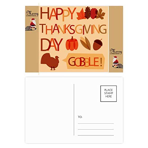 Cartes postales de remerciement motif citrouille pour vos tables de fête d'automne