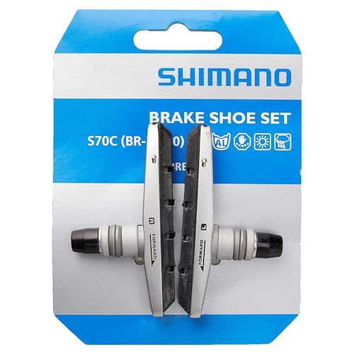 SHIMANO Bremsschuhsatz S70cbrm770, Pattini del Freno. Unisex Adulto, Nero (Schwarz), Taglia Unica