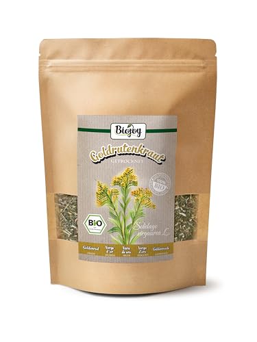 Biojoy Té de Vara de oro BÍO (100 g), secado y cortado, hierba para infusion (Solidago virgaurea herba)