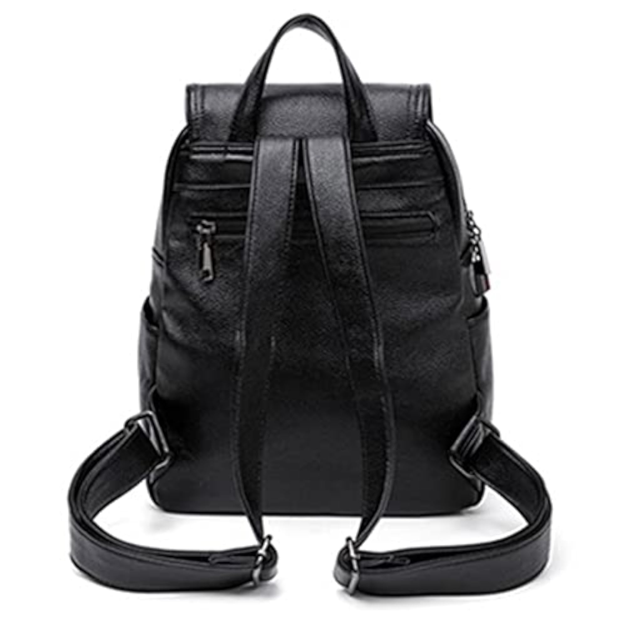 Genuine Leather Travel Backpack for Women, Large Capacity