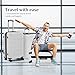 KMFurnila Carry On Luggage, Lightweight Expandable ABS Hard Shell Suitcase with TSA Lock & Double Spinner Wheels, White, 3-PCS Set (20/24/28 Inch)