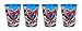 4 x Kinder Trinkbecher 260 ml/wählbar: Spiderman - Batman - Thomas - Mickey/Becher Glas aus Kunststoff BPA frei/Geschenk für Jungen (Design Spiderman)