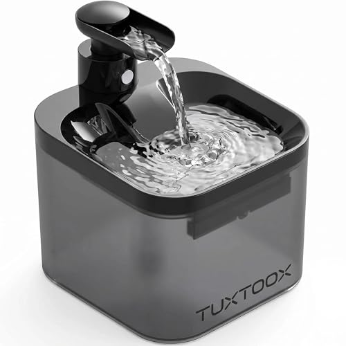 Cat Water Fountain Cordless 74.4oz/2.2L Wireless Pet Water Fountains for Cats Dogs Indoor Battery Operated Cat Drinking Fountain with Motion Sensor Ultra Quiet Pump BPA-Free