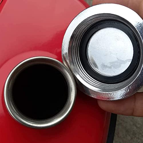 Bidon d'essence en métal rouge 10L en tôle d'acier - 4