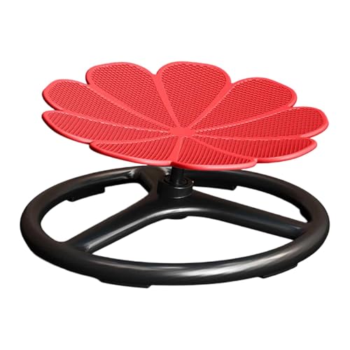 LRXFPIYF Silla giratoria para niños, Capacidad de Peso de 165 Libras, Base Antideslizante, Juguete sensorial para Adolescentes de 3 años o más, Ideal para, Rojo