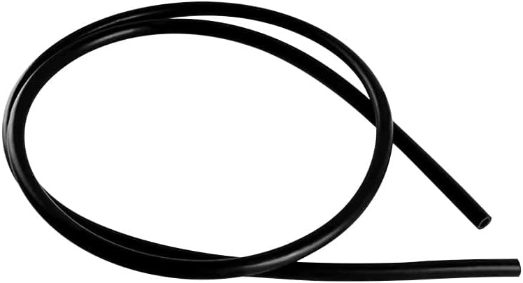 Miniatura 2 de Tubo de silicona de 18 pulgadas de diámetro interior x 316 pulgadas de diámetro exterior, color negro, grado alimenticio, tubo de manguera de