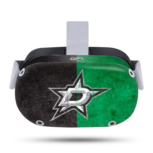 Head Case Designs Officially Licensed NHL Half Distressed Dallas Stars Vinyl Sticker Skin Decal Cover Compatible with Meta Quest 2