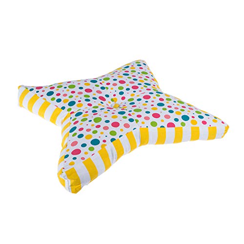 Coussin de sol en forme d'étoile multicolore pour un coin lecture cocooning - 4