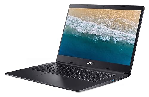 Image of acer 14 inch FHD Touchscreen Chromebook Laptop, Dual-Core Intel Celeron N4020, 4GB LPDDR4 RAM, 128GB Storage(64GB eMMC + 64GB Micro SD), Up to 12.5hrs Battery Life, WiFi, USB-C, Webcam, Chrome OS
