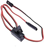 YUNIQUE FRANCE 1 Piece RC Model Receiver, on Off Battery Switch Futaba Plug 2 x Male / 1 x Female, JR Connecteur Plug, Faisceau Câblage Switch pour RC Voiture, Accessoires de Voiture RC