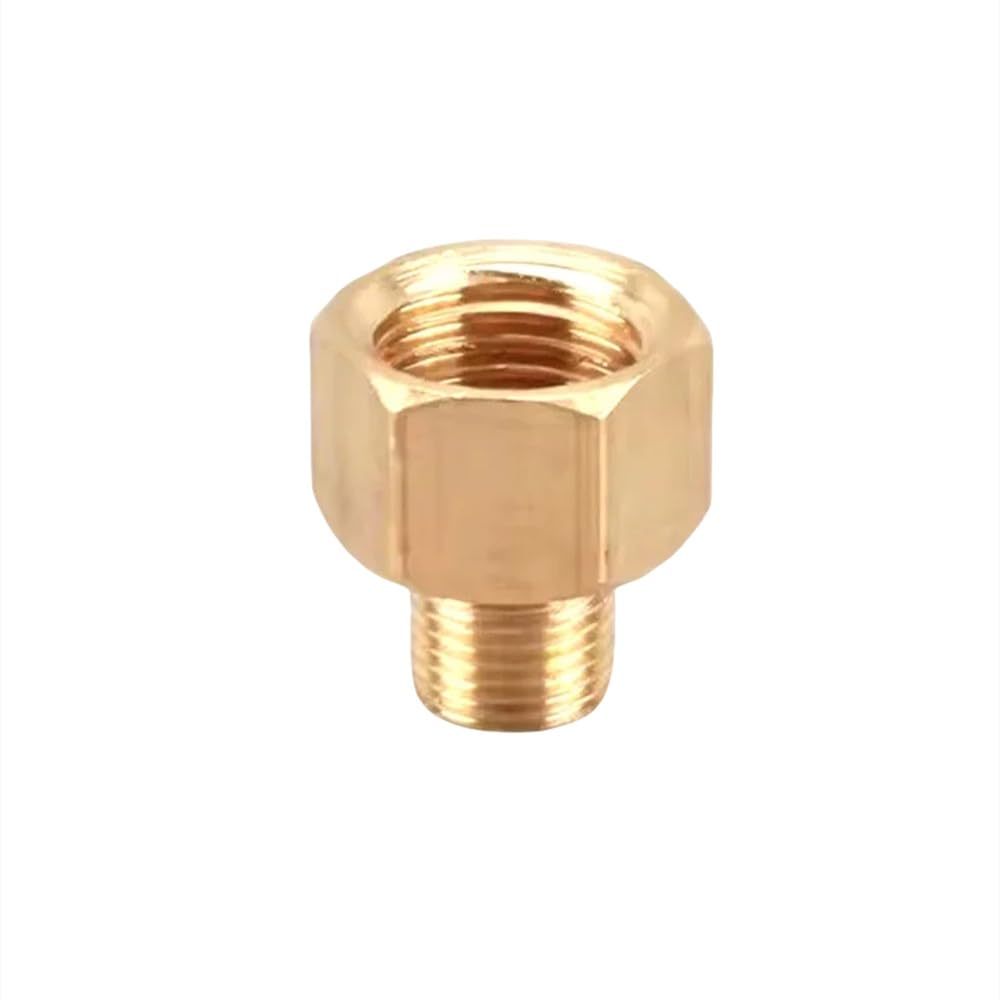 10 piezas Adaptador de acoplamiento rápido de latón para conversión de manómetro macho a hembra de 1/8", 1/4", 3/8", 1/2", M01, F02, 50 piezas