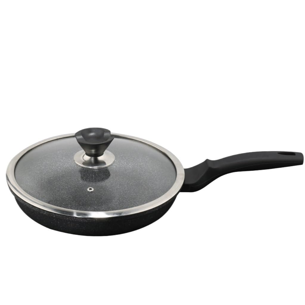 FENOKD Common Induction Cooker for Thick and Non Stick Steak Pot with Wheat Rice Stone Flat Bottomed Pot (D 28cm)