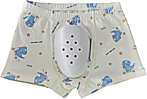 Post Circumcision Underwear for Kids, Circumcision Underwear, Surgery Recovery Pants, Breathable Boxer Shorts for Boys(White,130)