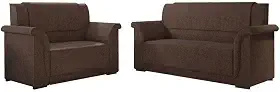 Sofá 2 E 3 Lugares Itália Marrom Suede