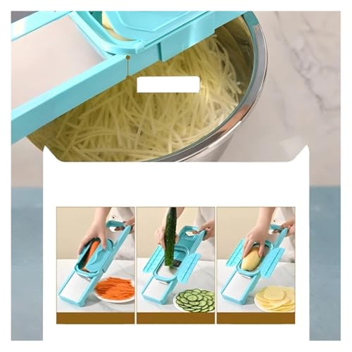 Set Cortador Multifuncional 5 en 1 para Verduras Verde miniatura 5