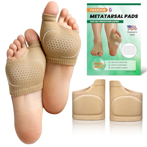 TASZOOS Metatarsal Pads for Women & Men - Non-Slip Ball...
