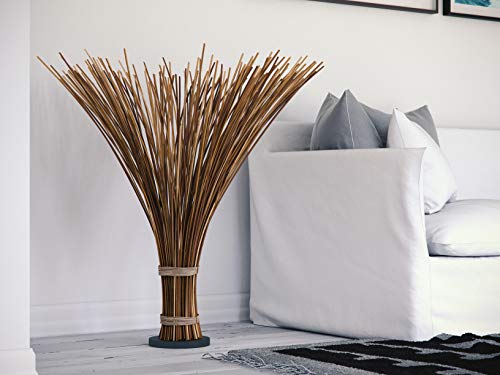 Kenroy Home 21065NR Sheaf Natural Reed Floor Lamp, 46 Inch Height, Brown