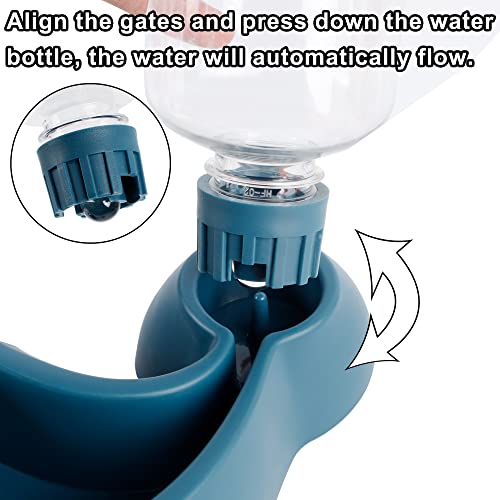 DR.DUDU Automatic Cat Feeder Bowl and Water Dispenser, Movable Dog Food and Water Bowl with Stand, Durable Food Feeder⦠- Image 4