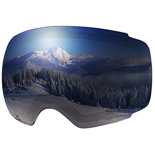OutdoorMaster Ski Goggles PRO Replacement Lens - 20+ Choices (VLT 9% Polarized Black Lens)