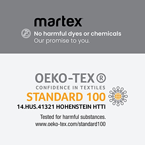 Martex Basic Dust Ruffle Solid Polyester Machine Washable Hotel Quality 15-Inch Drop Full Bed Skirt, Full, Black #TOP3