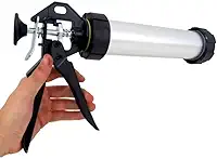 APLICADOR SILICONE PU ALUMINIO BOMBA PISTOLA GRANDE ENGRAXADEIRA TUBO REJUNTE ALTA PRESSAO PROFISSIONAL