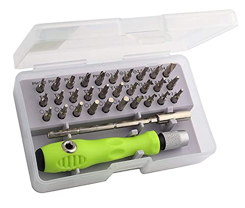 Image of 32 In1 Multi-Bit Screwdriver Precision Set For Mobile Laptop PC Repair Tool Kit - AT-32PCSCREW-nw