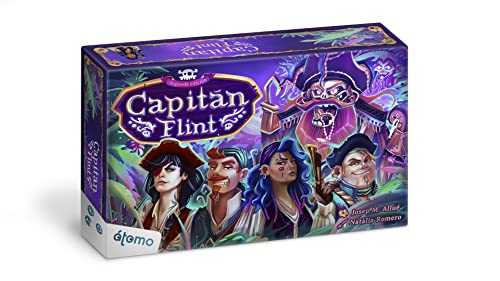 Atomo Games CAPITÁN Flint. Juego de Cartas Divertido para Toda la Familia