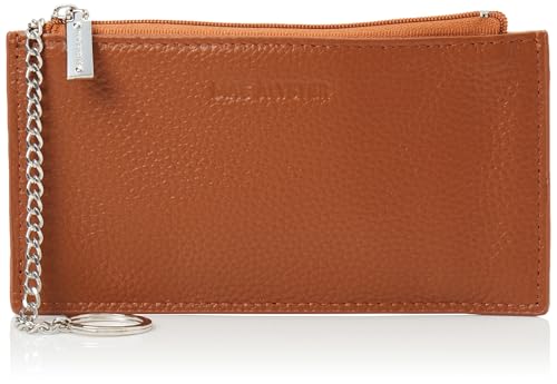 Porte-monnaie et clé en finition cognac, l'élégance au féminin