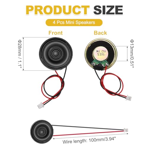 Mini altavoz con carcasa de metal de 28 mm para sonido micro interno claro 2