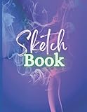 sketchbook : colour smoke design: |abstract sketchbook smoke in rainbow colors cover| large size (8.5 x 11”) 120 pages| for kids, girls, teens, ... home, artists, amateurs, and professionals.