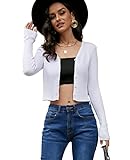 Ocasiones: Hermosa y clásica chaqueta torera perfecta para todos los días, vacaciones, playa, escuela, oficina, negocios, trabajo, boda o noche, esta cárdigan corto es un regalo maravilloso para usted, amigos, madre y hermana.